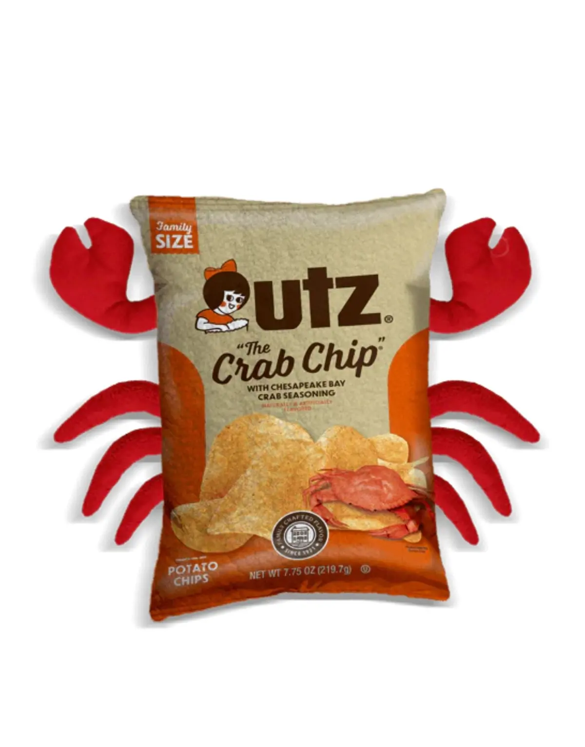Utz Crab Chips Plush Dog Toy 1