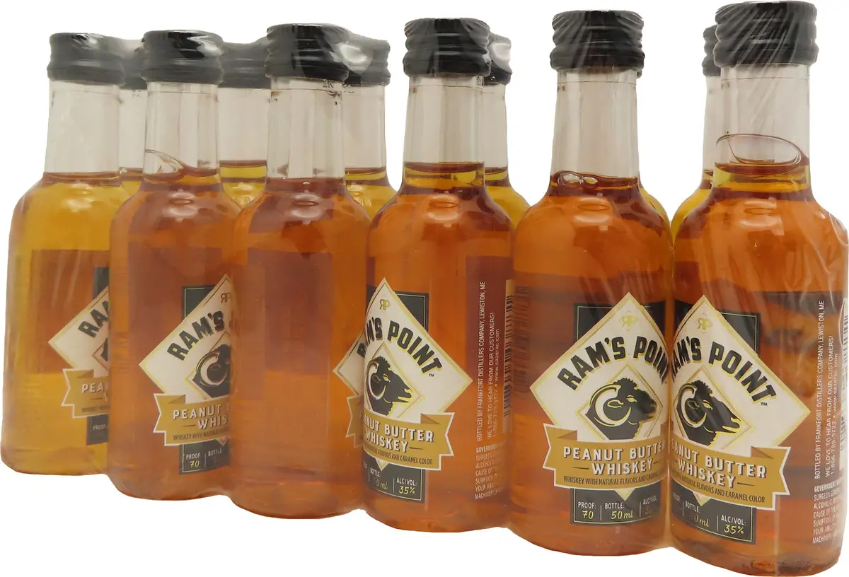 Ram's Point Peanut Butter Whiskey 50Ml 12Pk 1