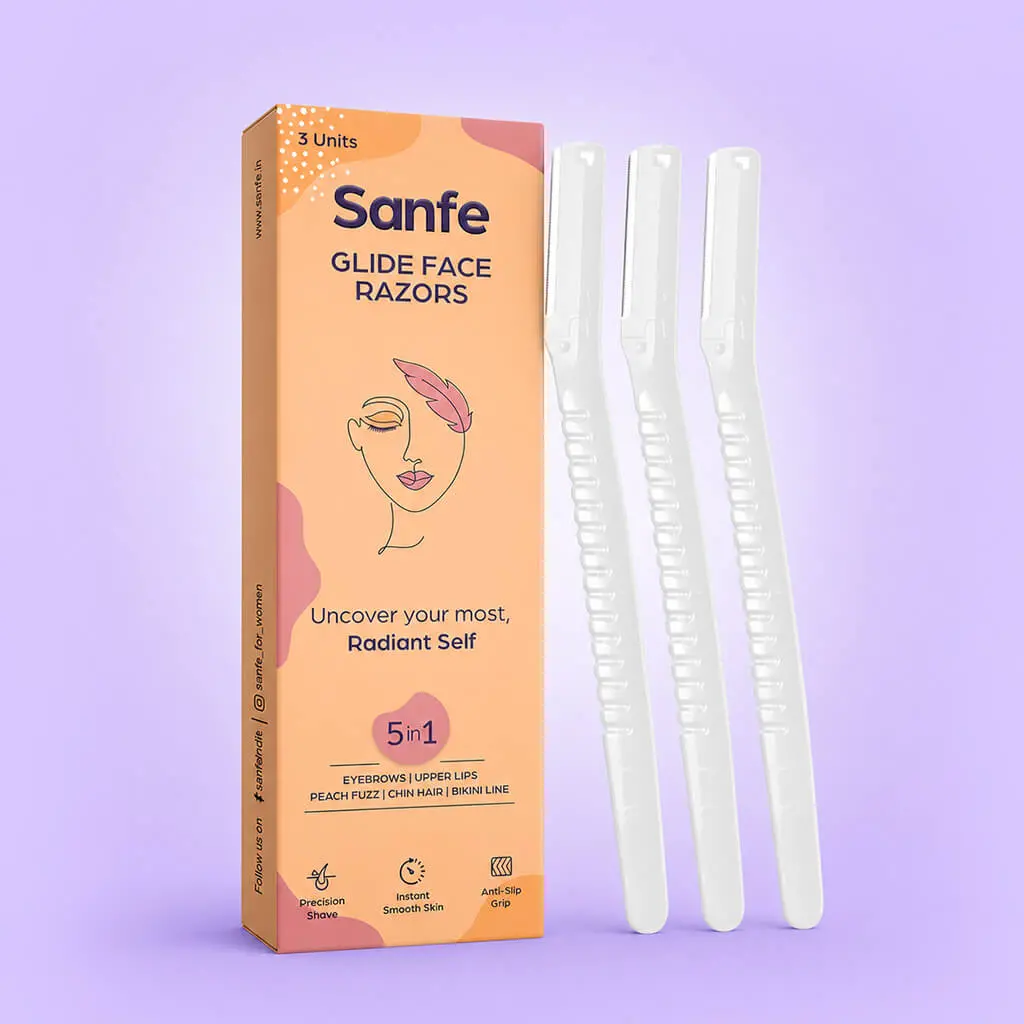 Sanfe Glide Face Razor For Painfree Facial Hair Removal 1