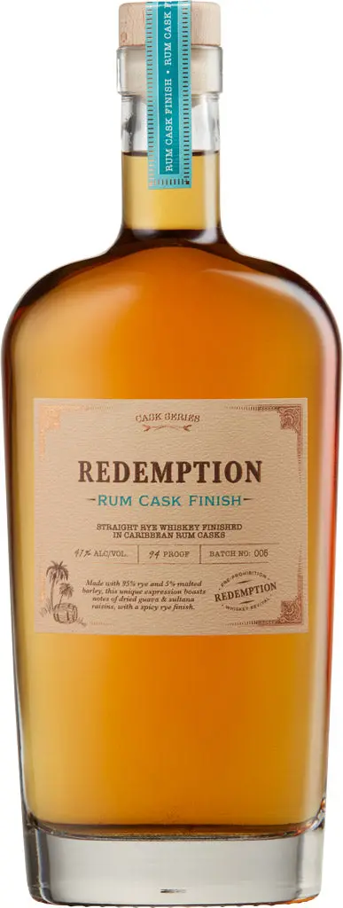 Redemption Rye Rum Cask Whiskey 750Ml 1