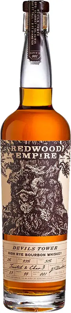 Redwood Empire Devil's Tower Hye Rye Bourbon Whiskey 750Ml 1
