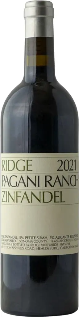 Ridge Vineyards Pagani Ranch Zinfandel 2021 750Ml 1