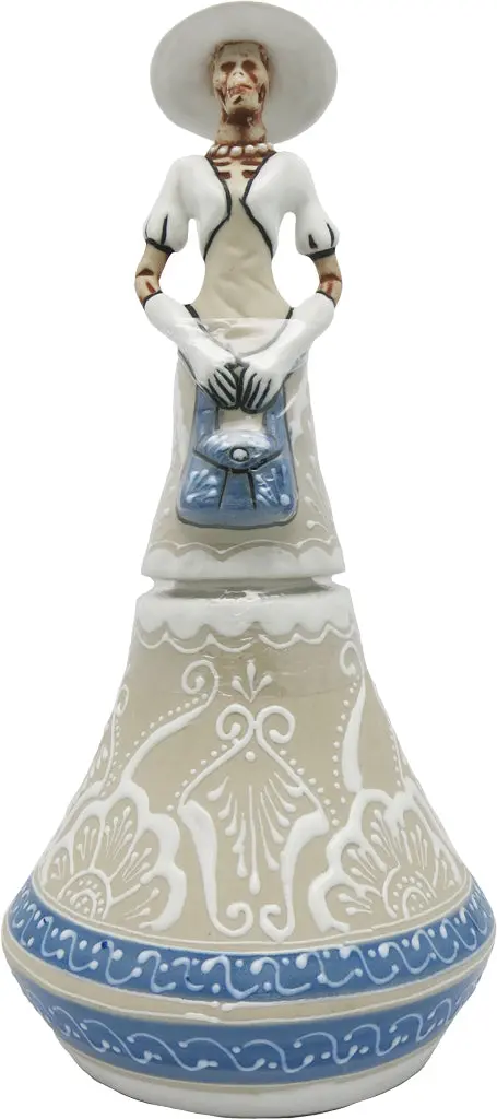 Riqueza Azul Anejo Catrina Ceramic 750Ml 1