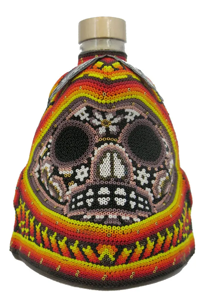 Riqueza Cultural Tequila Extra Anejo Craneo Huichol 750Ml 1