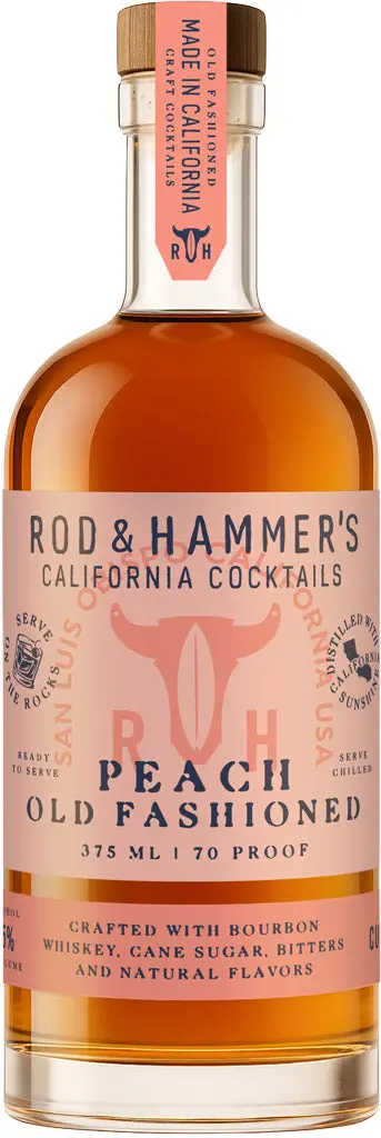Rod & Hammer's Old Fashion Peach Cocktail 375Ml 1