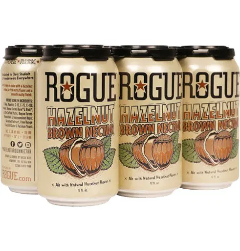 Rogue Hazelnut Brown Ale 6Pk Cans 1