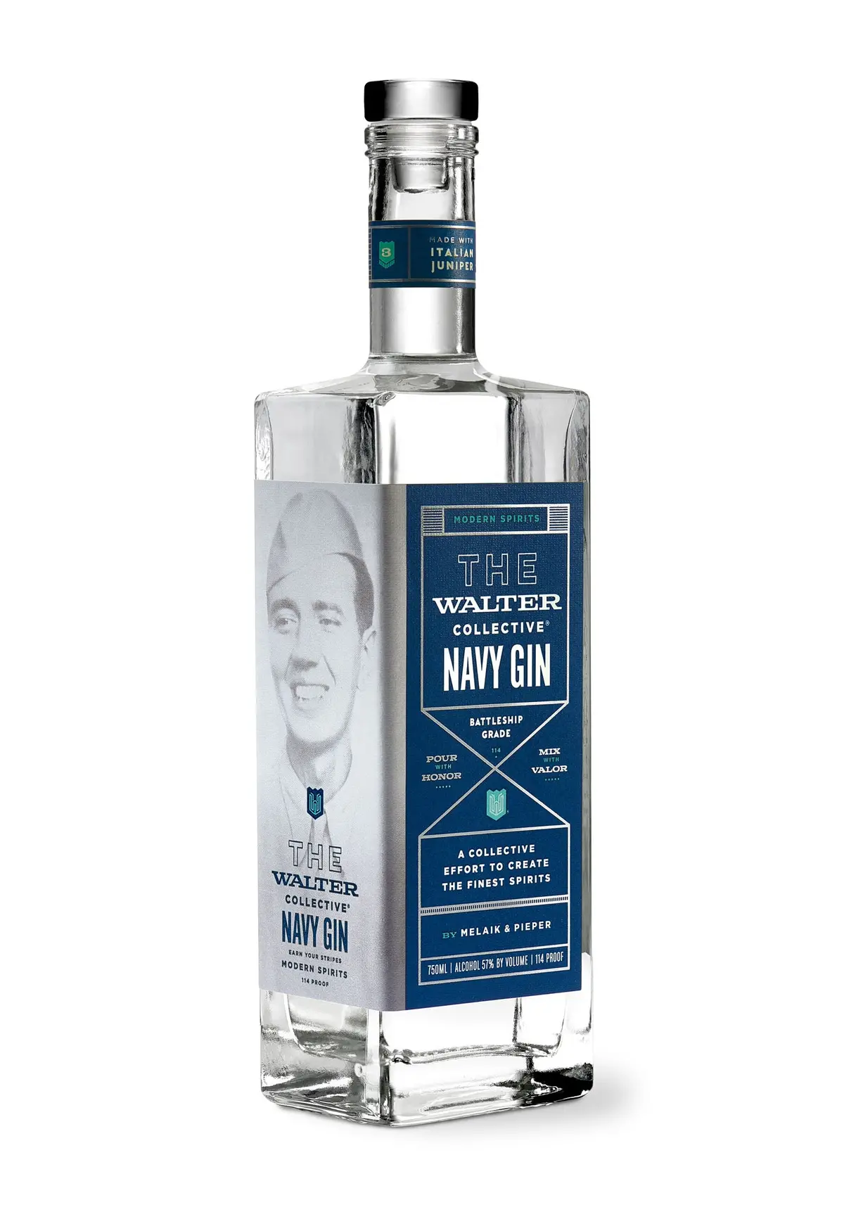 The Walter Collective Navy Strength Gin 750Ml 1