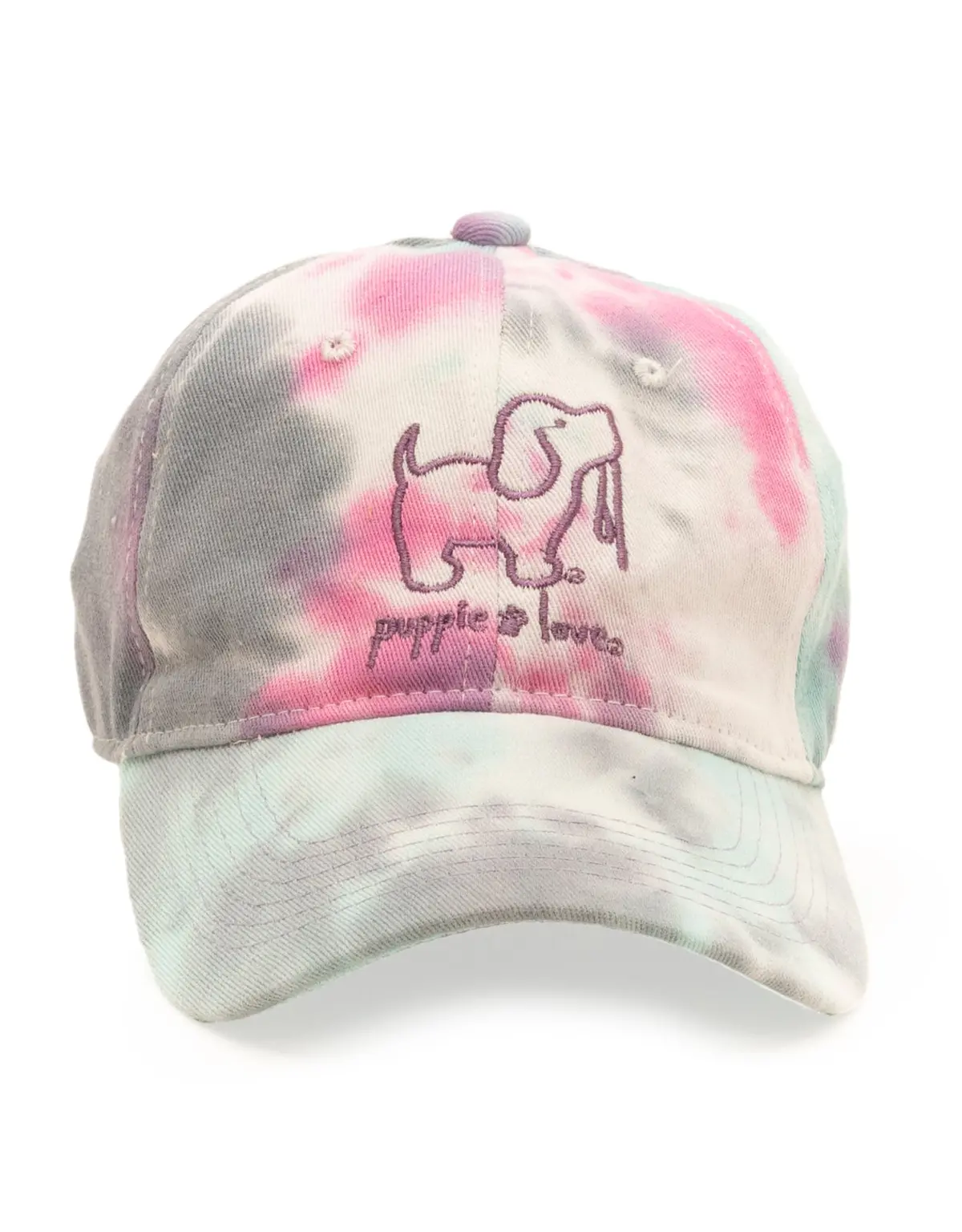 Cotton Candy Tie Dye Baseball Hat 1