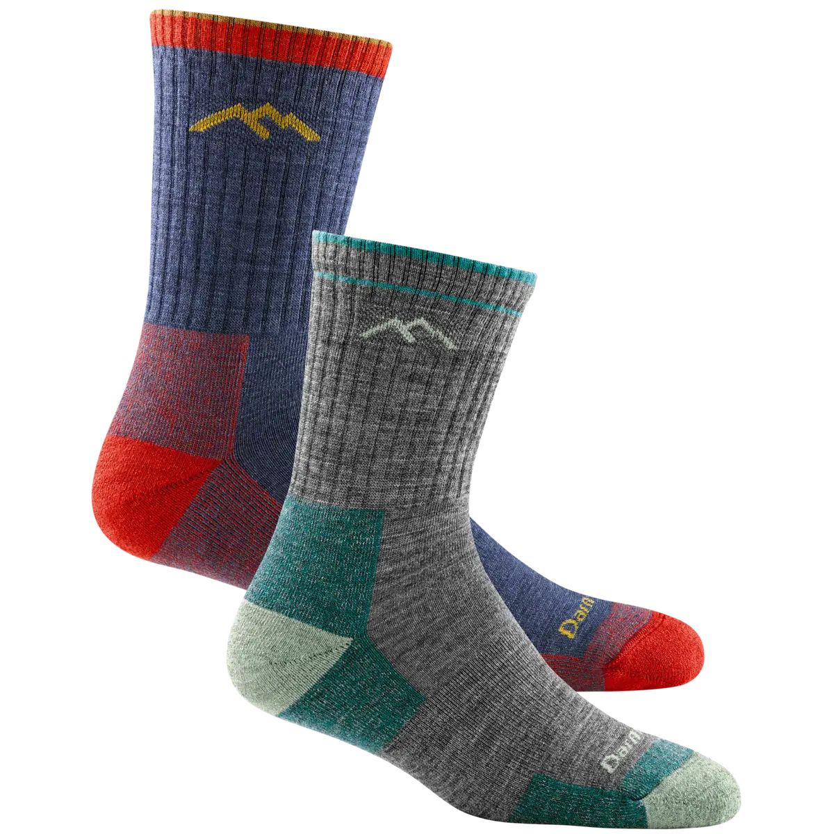 Men's And Women's Hiker Micro Crew 2-Pack Hiking Socks 10