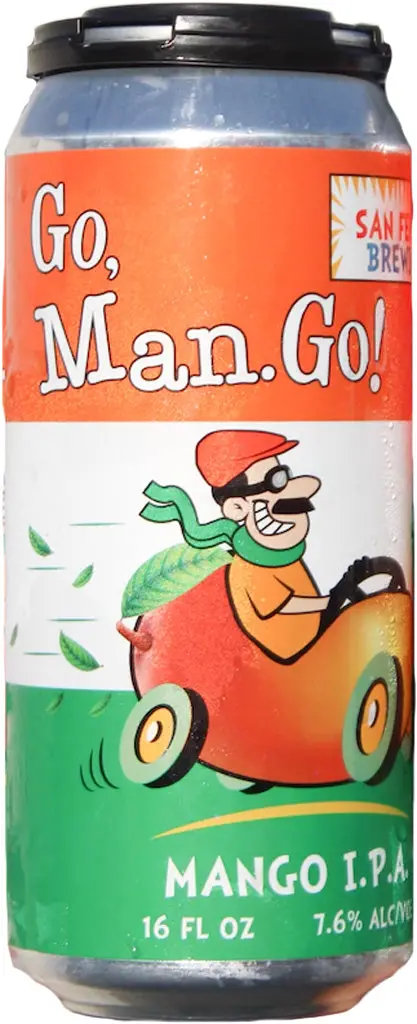 San Fernando Go Man.Go! Mango I.P.A 16Oz Can 1