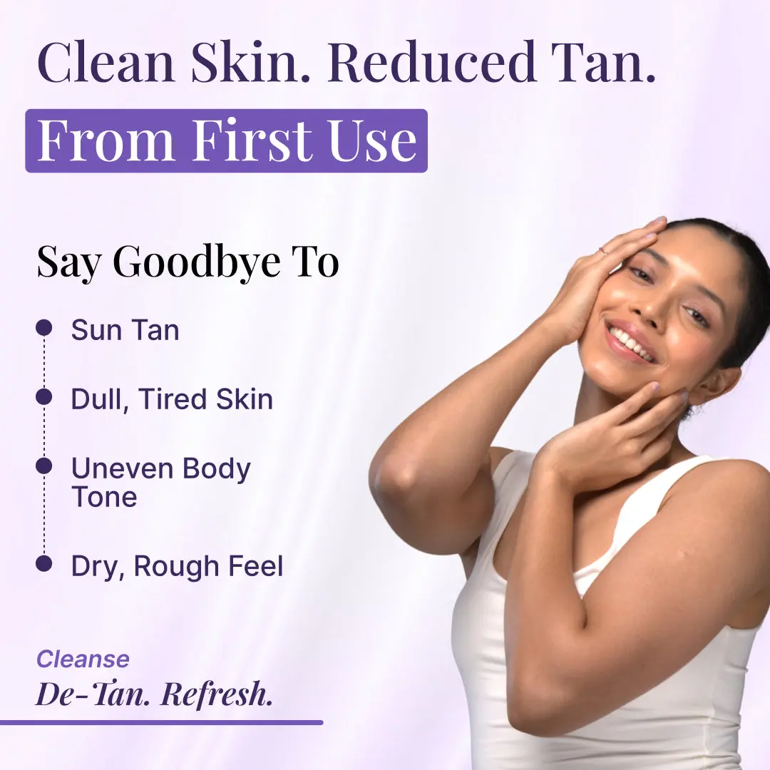 Sanfe Instant Tan & Dead Skin Removal Exfoliating Body Wash - 250Ml (Pack Of 3) 2