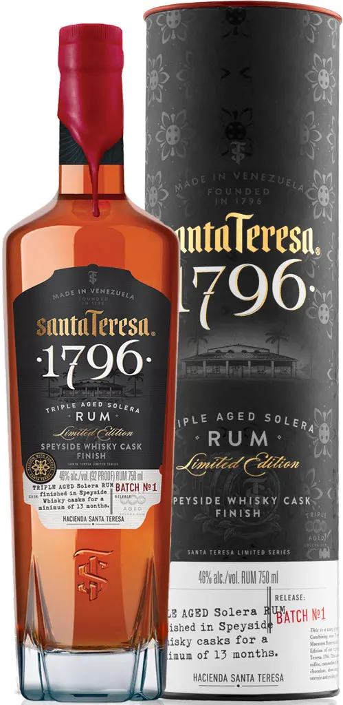 Santa Teresa 1796 Speyside Cask Solera Rum Batch No.1 750Ml 1