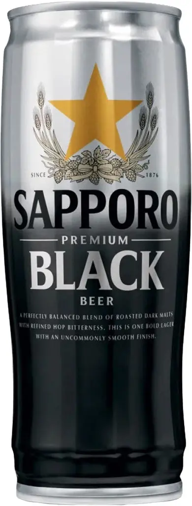 Sapporo Black 22Oz Can 1