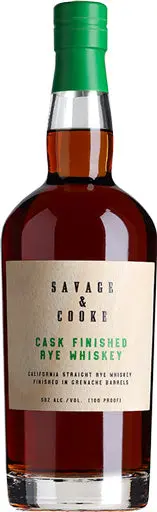 Savage & Cooke Cask Finished Rye Whiskey 750Ml 1