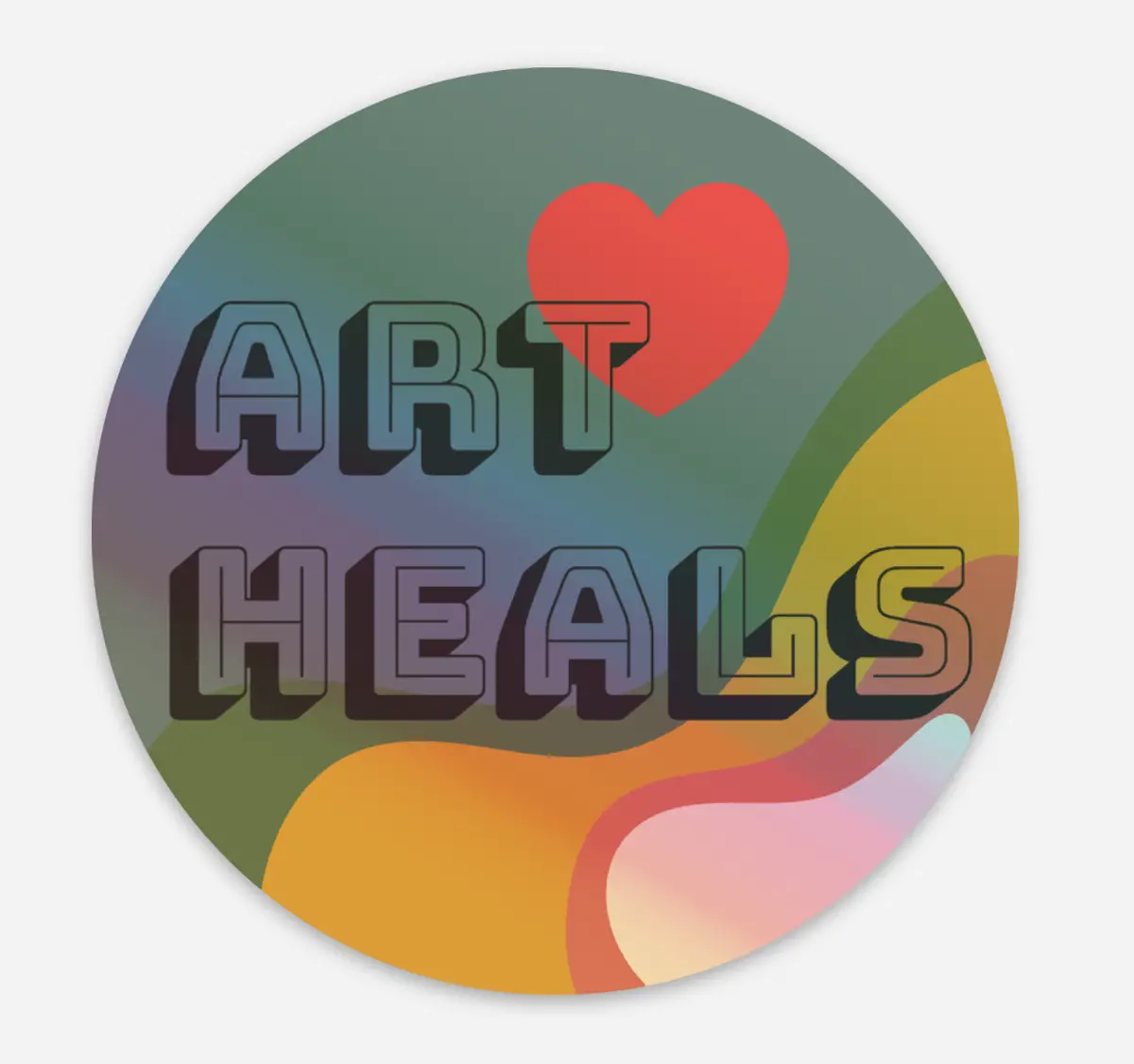 Art Heals Bumper Sticker 1
