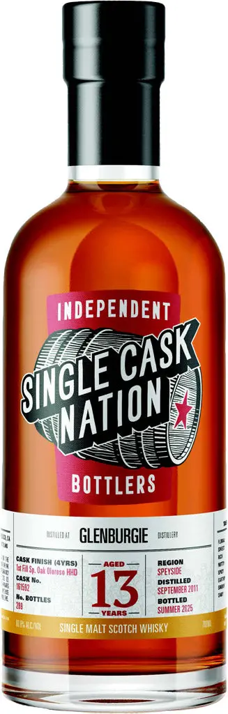 Single Cask Nation Glenburgie 13 Year Old Single Malt Whisky 2011 700Ml 1