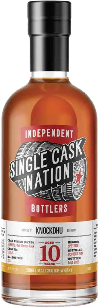 Single Cask Nation Knockdhu 10 Year Old Single Malt Whisky 2014 700Ml 1
