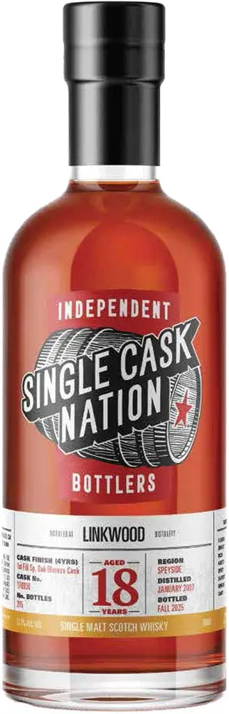 Single Cask Nation Linkwood Single Malt Whisky 18 Year Old 700Ml 1