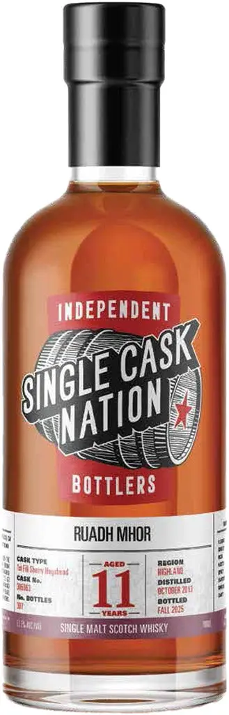 Single Cask Nation Ruadh Mhor 11 Year Old Single Malt Whisky 2013 700Ml 1
