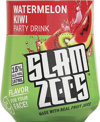 Slamzees Watermelon Kiwi Party Drink 187Ml 1