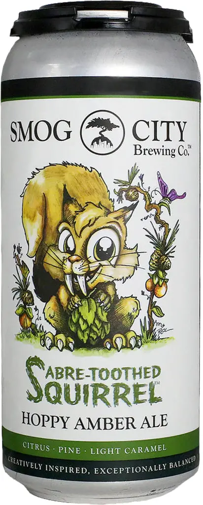 Smog City Sabre-Tooth Squirrel 16Oz Can 1