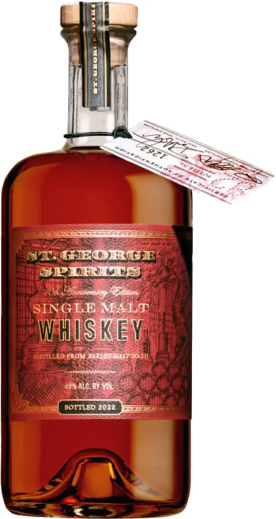 St. George 40Th Anniversary Single Malt Whiskey 750Ml 1