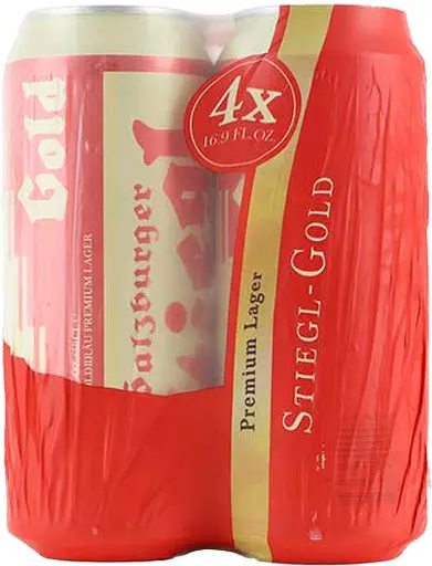 Stiegl Golden Premium 500Ml 4Pk Cans 1