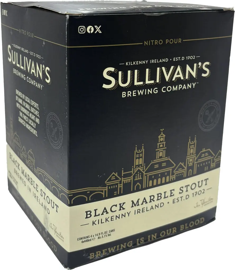 Sullivan's Black Marble Stout 4Pk Cans 1