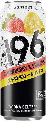 Suntory -196 Strawberry & Pineapple Vodka Seltzer 710Ml 1