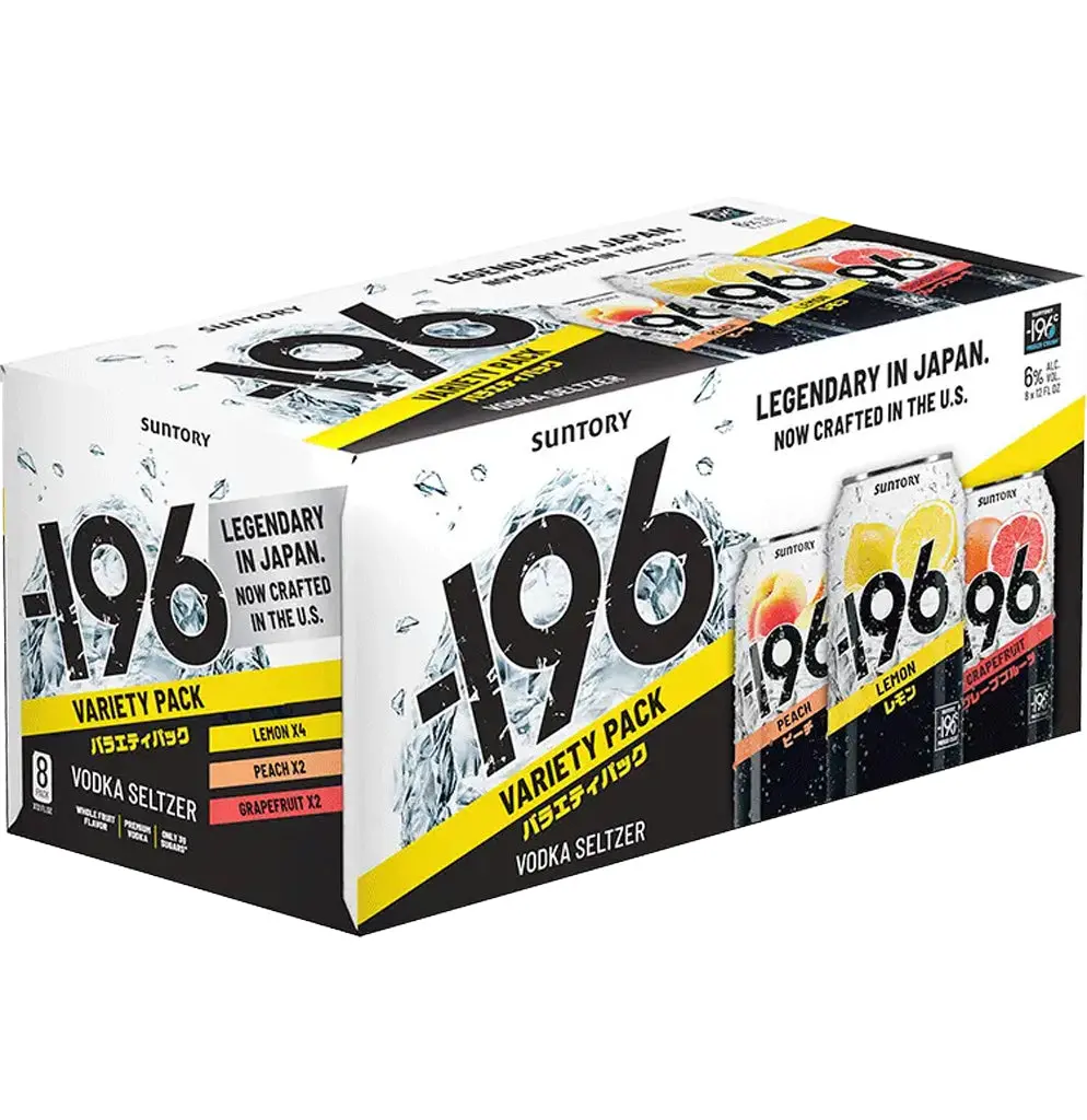 Suntory -196 Vodka Seltzer Variety 8Pk Cans 1