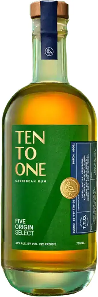 Ten To One Five Origin Select Caribbean Rum 750Ml 1