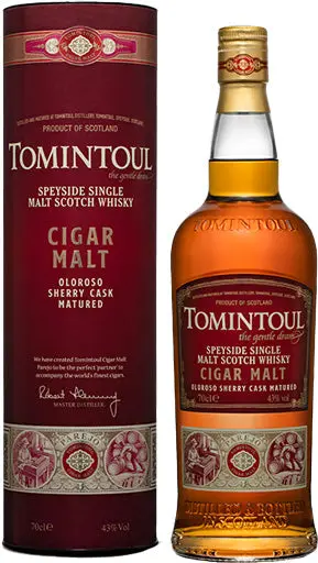 Tomintoul Single Malt Scotch Cigar Malt Oloroso Sherry Cask 750Ml 1