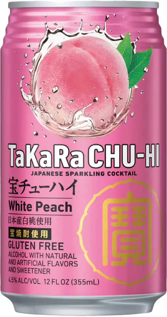 Takara Chu-Hi White Peach 12Oz 1