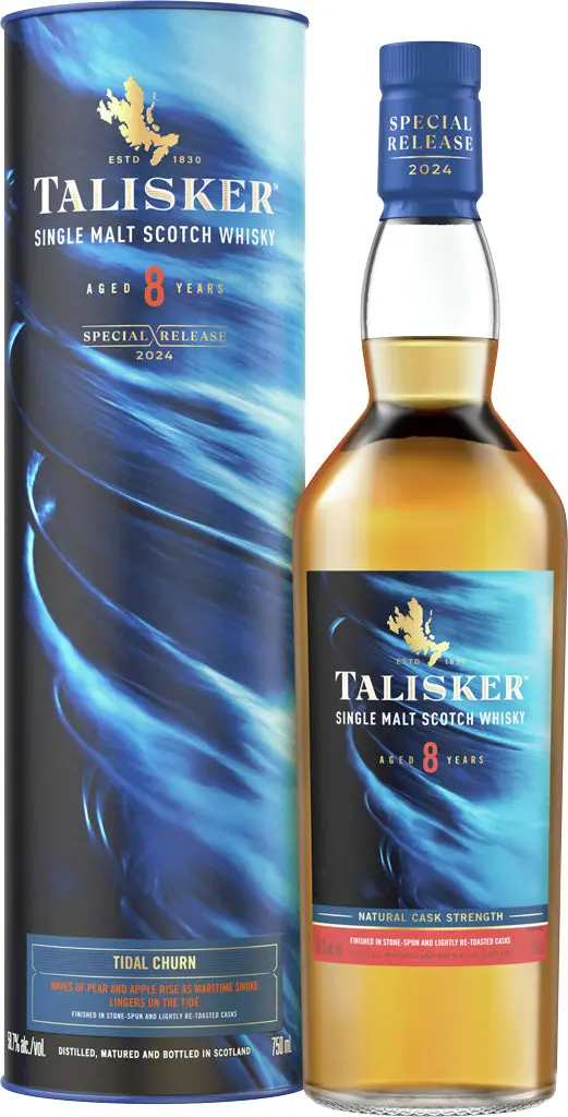 Talisker 8 Year Old Tidal Churn Special Release Single Malt Scotch Whisky 2024 750Ml 1