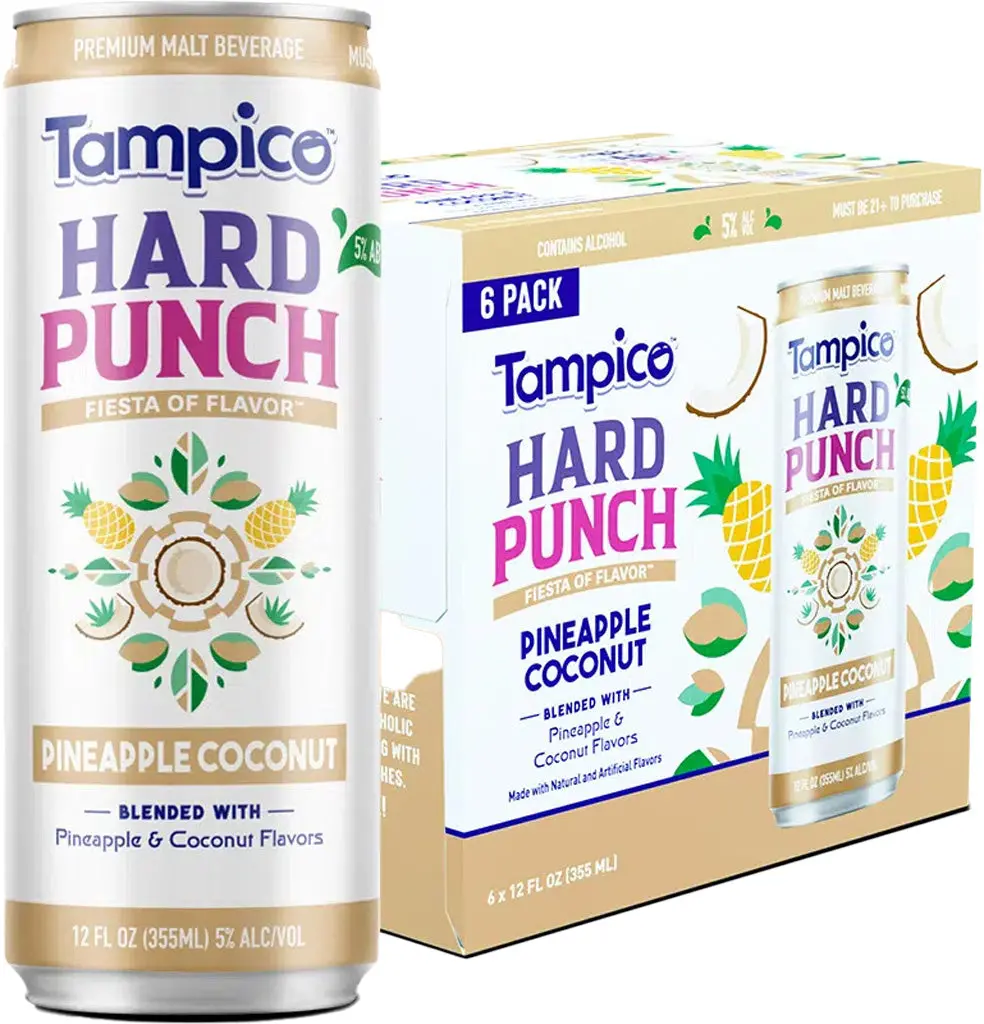 Tampico Hard Pineapple Coconut 6Pk Cans 1
