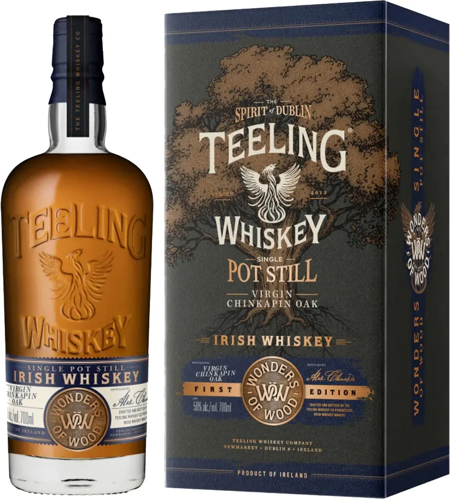 Teeling "Wonders Of Wood" Virgin Chinkapin Oak Pot Still Irish Whiskey 700Ml 1