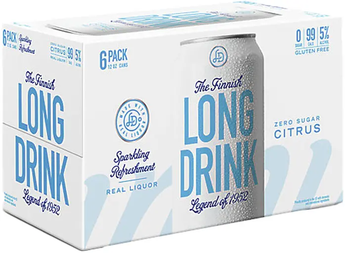 Long Drink Zero Sugar Citrus 6Pk 1
