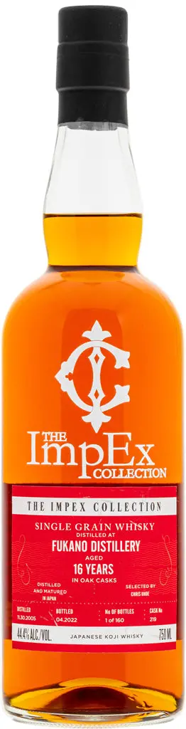 The Impex Collection Fukano Oak Cask Single Grain Whisky 16 Year Old 750Ml 1