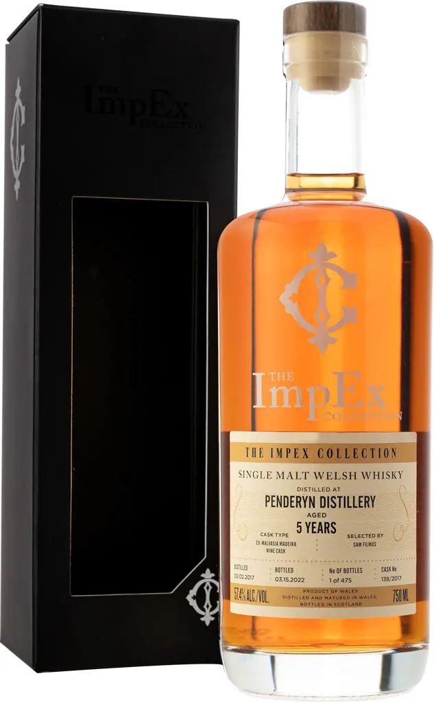 The Impex Collection Penderyn Distillery 5 Year Old 750Ml 1