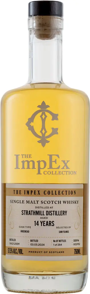 The Impex Collection Strathmill Distillery 2009 14 Year Old Single Malt Whisky 750Ml 1