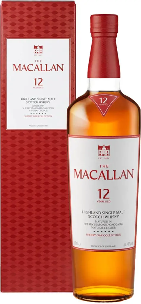 The Macallan Sherry Oak 12 Year Old Single Malt Whisky 750Ml 1