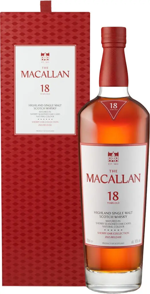 The Macallan Sherry Oak 18 Year Old Single Malt Whisky 750Ml 1