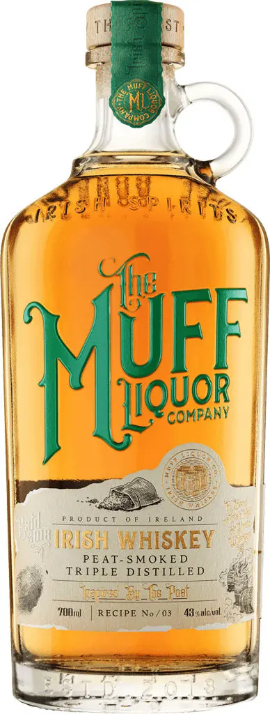 The Muff Liquor Company Irish Peat Smoked Triple Distilled Whiskey 700Ml 1