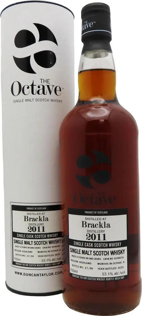 The Octave Brackla 12 Year Old 2011 Single Cask Single Malt Whisky 750Ml 1