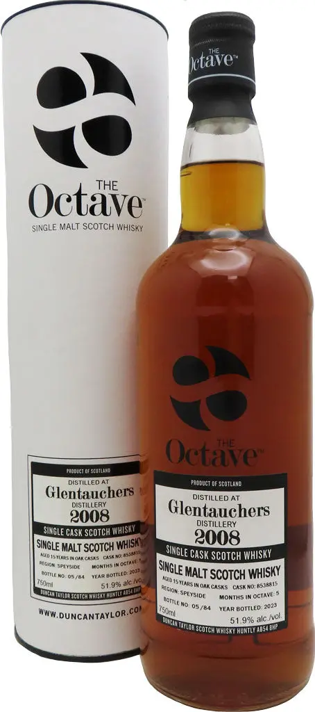 The Octave Glentauchers 15 Year Old 2008 Single Cask Single Malt Whisky 750Ml 1