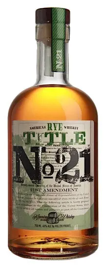 Title 21 American Rye Whiskey 750Ml 1