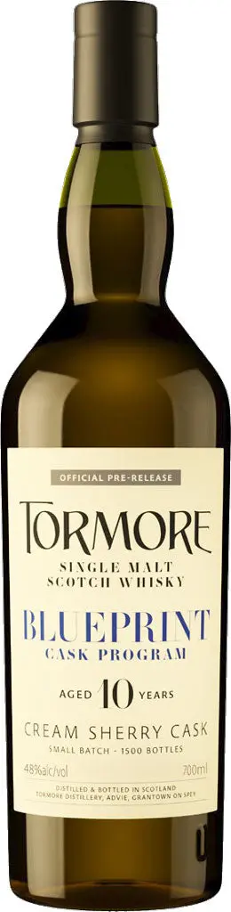 Tormore Blueprint Cask Program Cream Sherry Casks Single Malt Whiskey 10 Year Old 700Ml 1