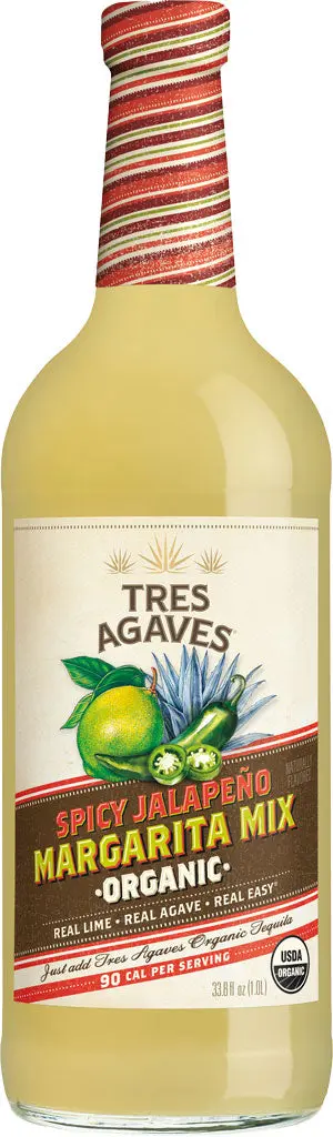 Tres Agaves Spicy Jalapeno Margarita Mix 1L 1