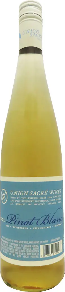 Union Sacre Pinot Blanc 750Ml 1