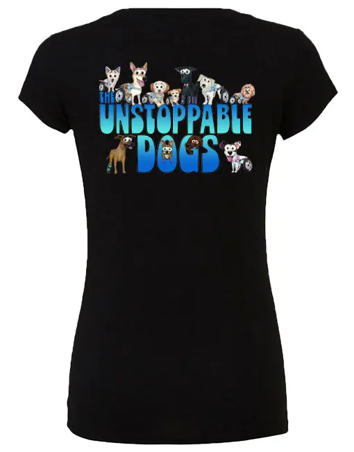 Unstoppable Dogs Logo Tee, Ladies' Slim Fit Tee 1